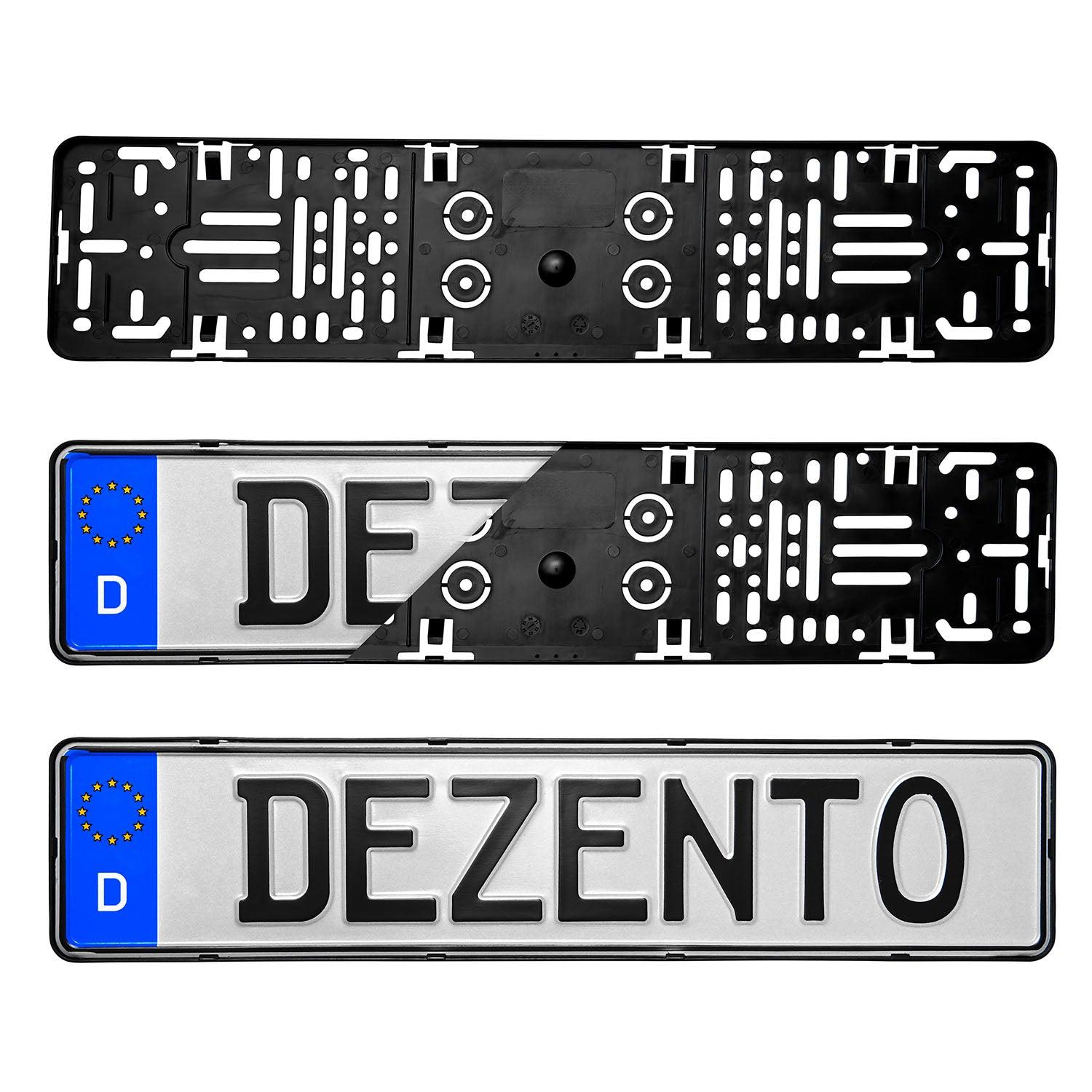 Kennzeichenhalter Dezentofix® V1 - Plexiclick®